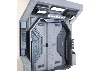 Space Station Entry Door 3D model
