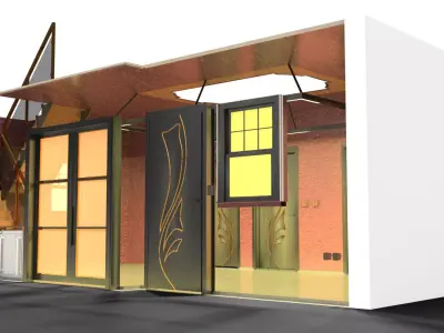 Hall Interior Design without Furnitures 3D model