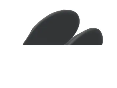 Plastic Slippers v1 002 Low-poly 3D model