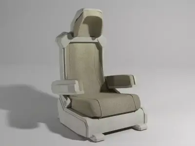 Futuristic sci-fi chair 3D model
