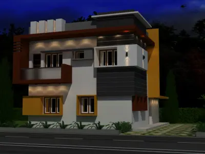 Exterior Residential 3D Model 3D print model