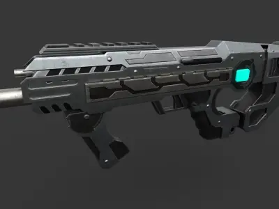 Sci Fi Gun 3D model