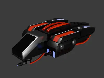 Wasp Mining Spaceship 3D model