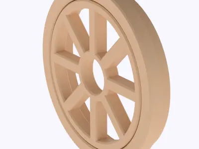 Functional Round window style 3 multi-color  3D print model