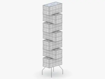 1453 - Floor Lamp Low-poly 3D model