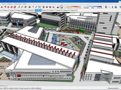 Sketchup Shopping Center A7 3D model