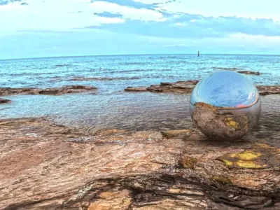 Rocky Coastline HDRI Sunset  8192x4096  360 Sky Dome 3D model