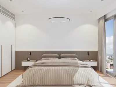 Bedroom 3D model 23
