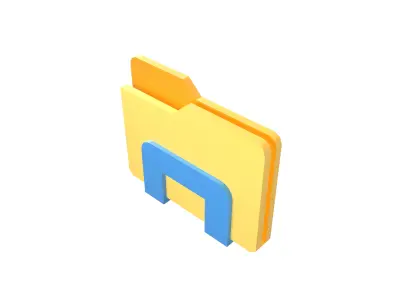 File Icon v1 001 Low-poly 3D model