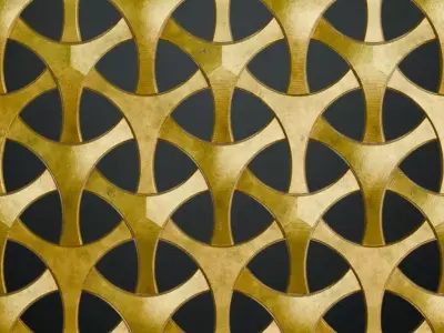Golden Metal Grill Transparent PBR Seamless Texture order