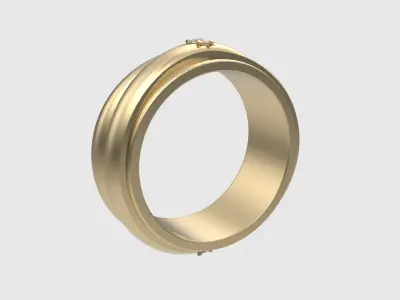 Single Stone Bold Design Ring JDBCo 3D print model