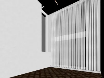 Empty interior 3D model