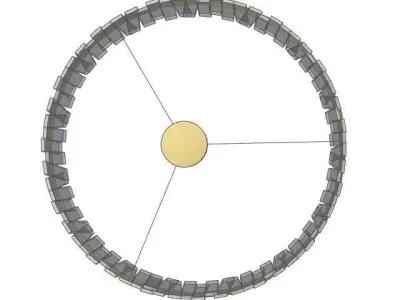 Aquitaine Chandelier by COUP Studio 3D model