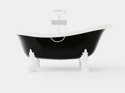 Bath tub Low-poly 3D model