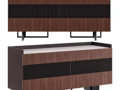 KEITH SIDEBOARD Low-poly 3D model