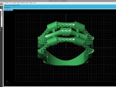 Women Ring Fancy Ring Plain light weight STL 3DM Printable 3D print model 17