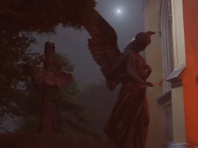 Mystical Graveyard 3D model