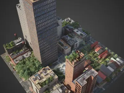 City District C2-R2 3D model