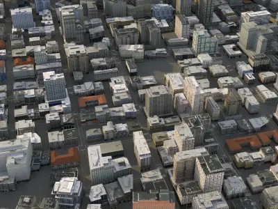 City 71 Low-poly 3D model