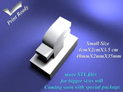 Facebook with holder - 3D print ready - Small size 3D print model