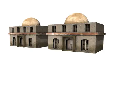 Afghan House Low-poly 3D model