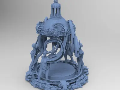 Art Deco Sun Global towers collection 1 3D model