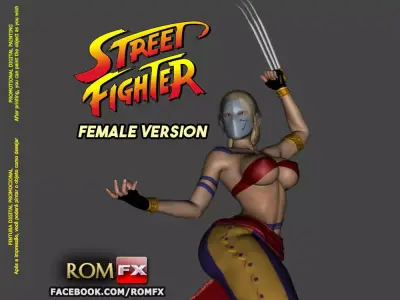 Street Fighter Vega Female Version - Printable 3D print model