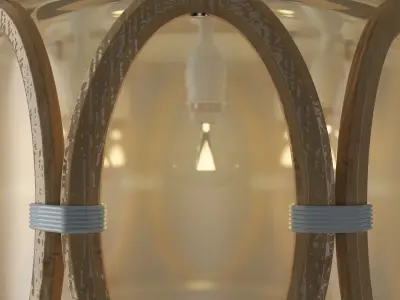 Chandelier nautical pendant light 3D model