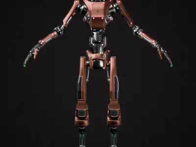 Scout Robot Low-poly 3D model