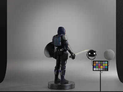 Taskmaster Low-poly 3D model