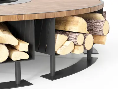 Fire Pit 03 3D model