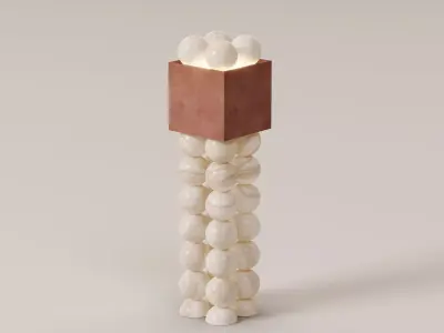 Luxury Sculptural Floor Lamp Free 3D model