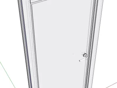 StandardDoor Free low-poly 3D model