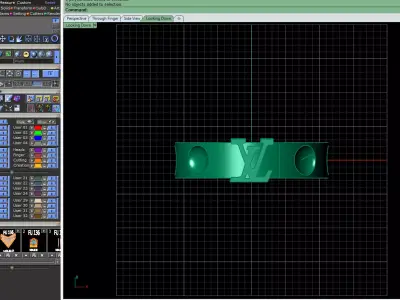 Icon Crest Gold Ring 3D print model