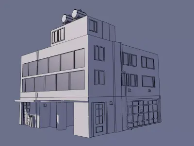 Small Building Free 3D model