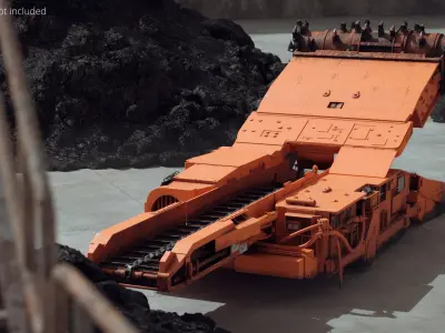  Electric Mining Crawler with Dual Drum Cutter Used Rigged 