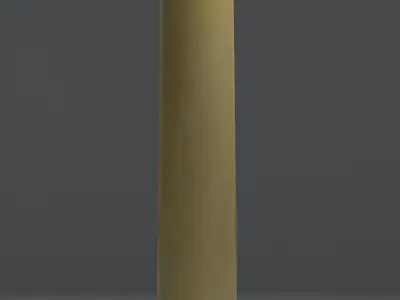 Yellow Bollard Free 3D model