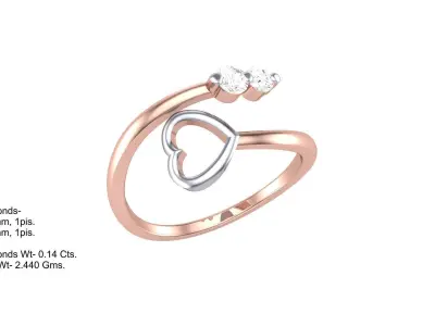 Delicate Ring - 45 3D print model
