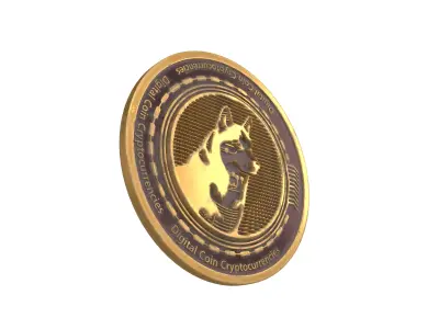 Husky Avax Coin v2 002 3D model