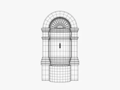 Water Wall Fountain 3D model