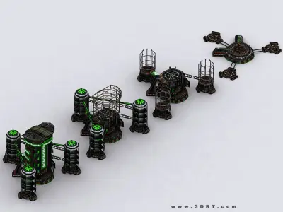 3DRT - Storage Facility  Low-poly 3D model