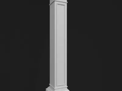 Collection Column Decorative 5 3D Model Pack