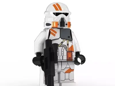 LEGO Minfigure Clone Trooper Airborne 3D model