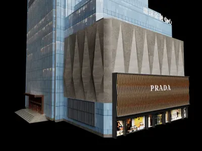 World Financial Center Chongqing China Low-poly 3D model