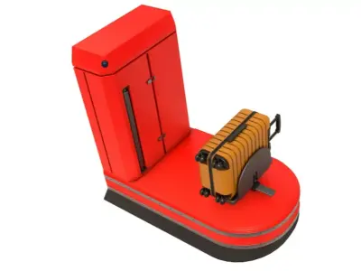 Airport Suitcase Wrapping 3D model