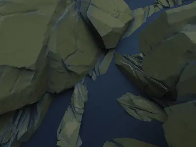 Rugged Rocks Asset Pack 3D model