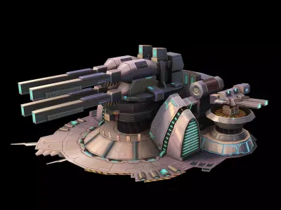 Machinery - Turret 03 3D model
