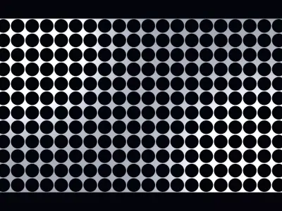 Perforated panel with 70 percent opening 25O75 3D model