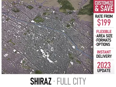 Shiraz Low-poly 3D model