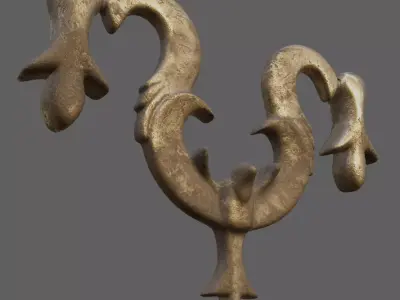 Kapi Tokmagi 3 - Doorknocker 3 Free low-poly 3D model